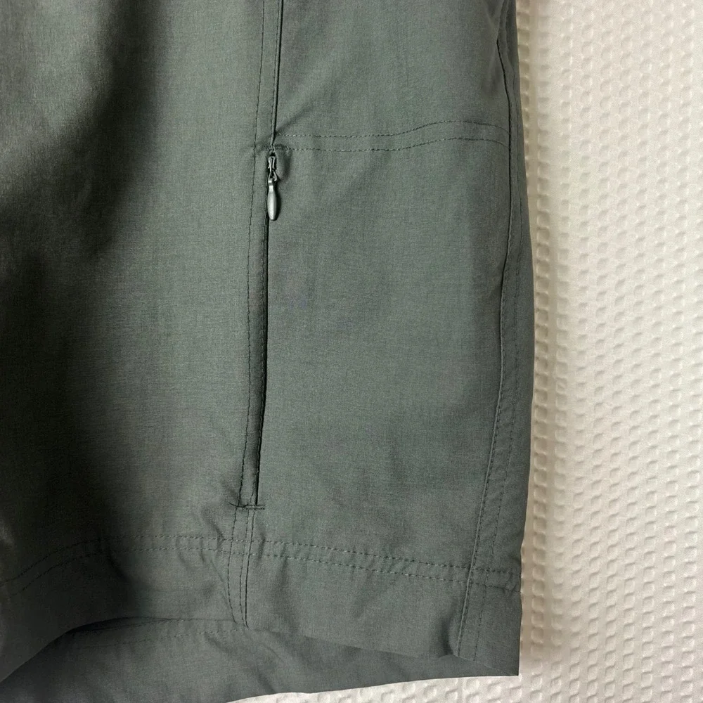 32 Degrees Cargo Shorts Men L 36 Green Nylon Stretch Hiking Outdoor Athletic